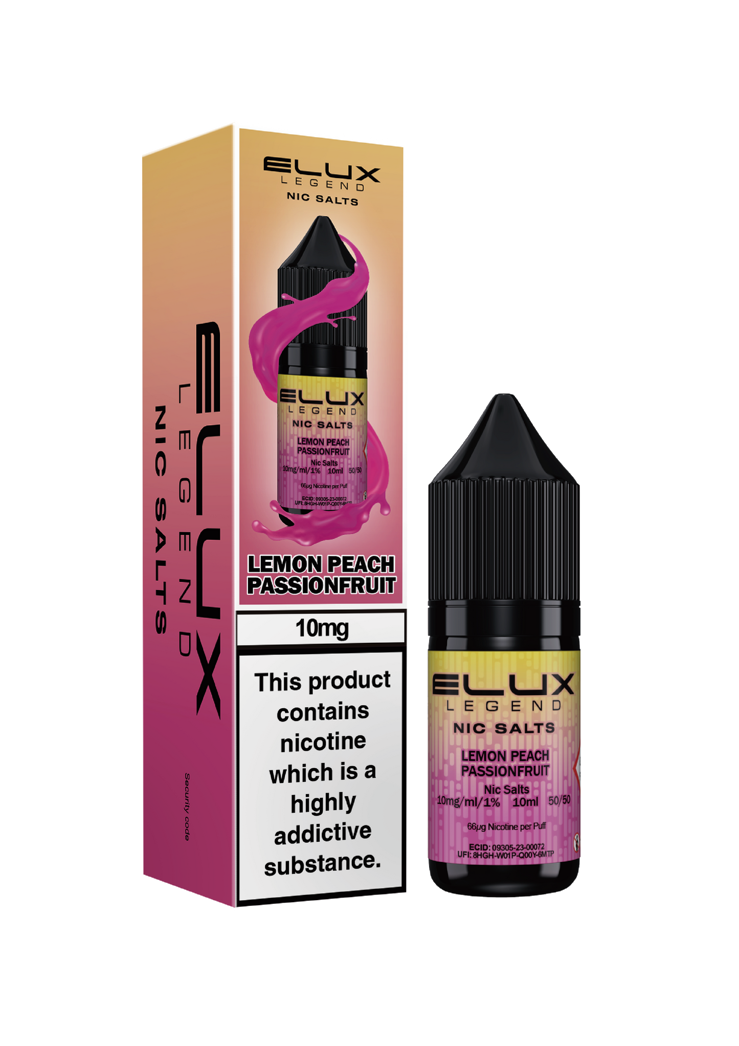 Lemon Peach Passion - ELUX NIC SALT 10 MG