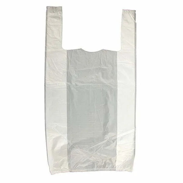 LARGE VEST WHITE CARRIER BAGS