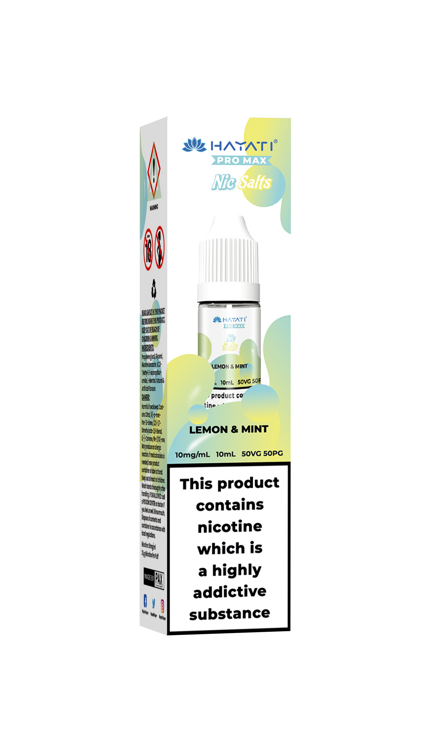 LEMON & MINT - HAYATI NIC SALTS 10 MG