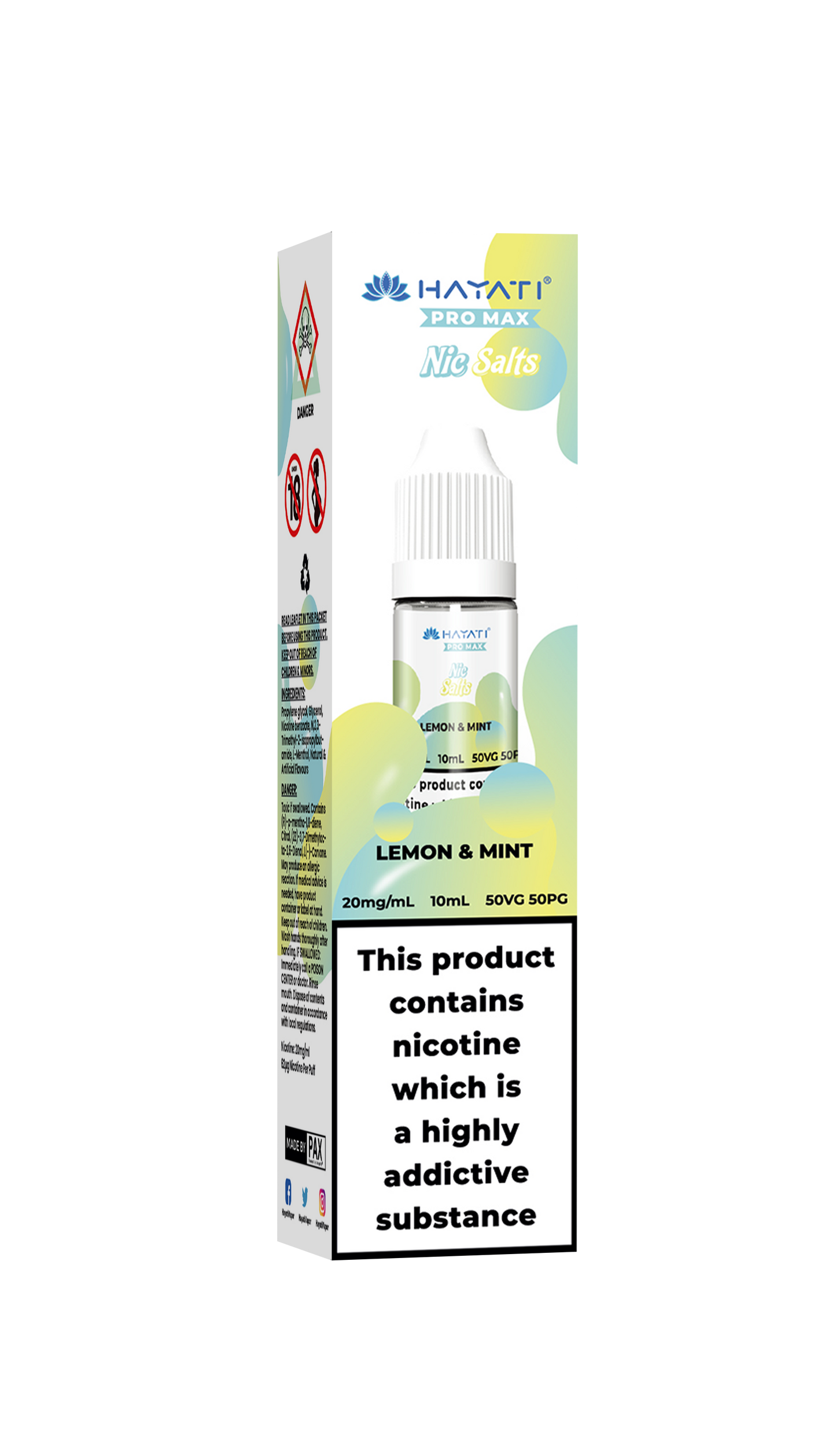 LEMON & MINT - HAYATI NIC SALTS 20 MG