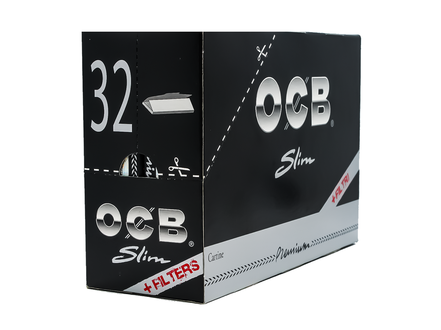 OCB BLACK SLIM + FILTERS