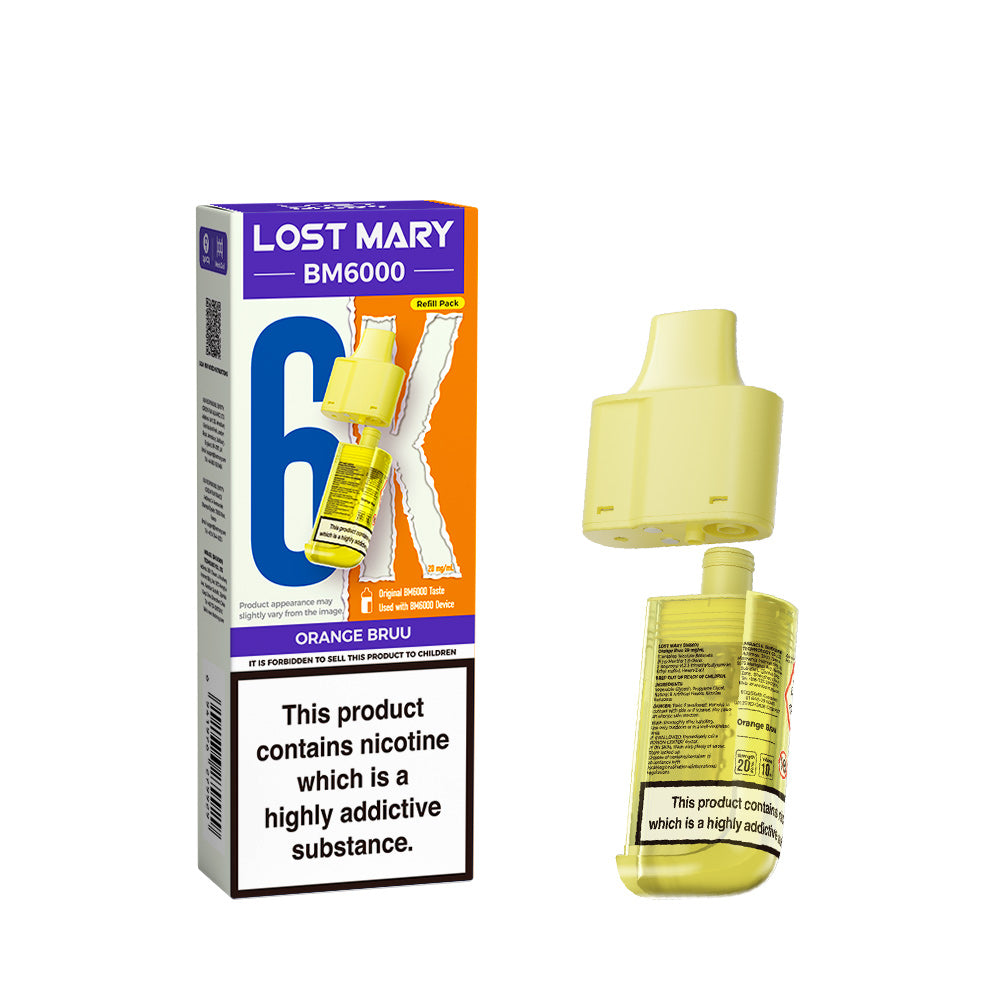ORANGE BRUU - LOST MARY BM6000 POD