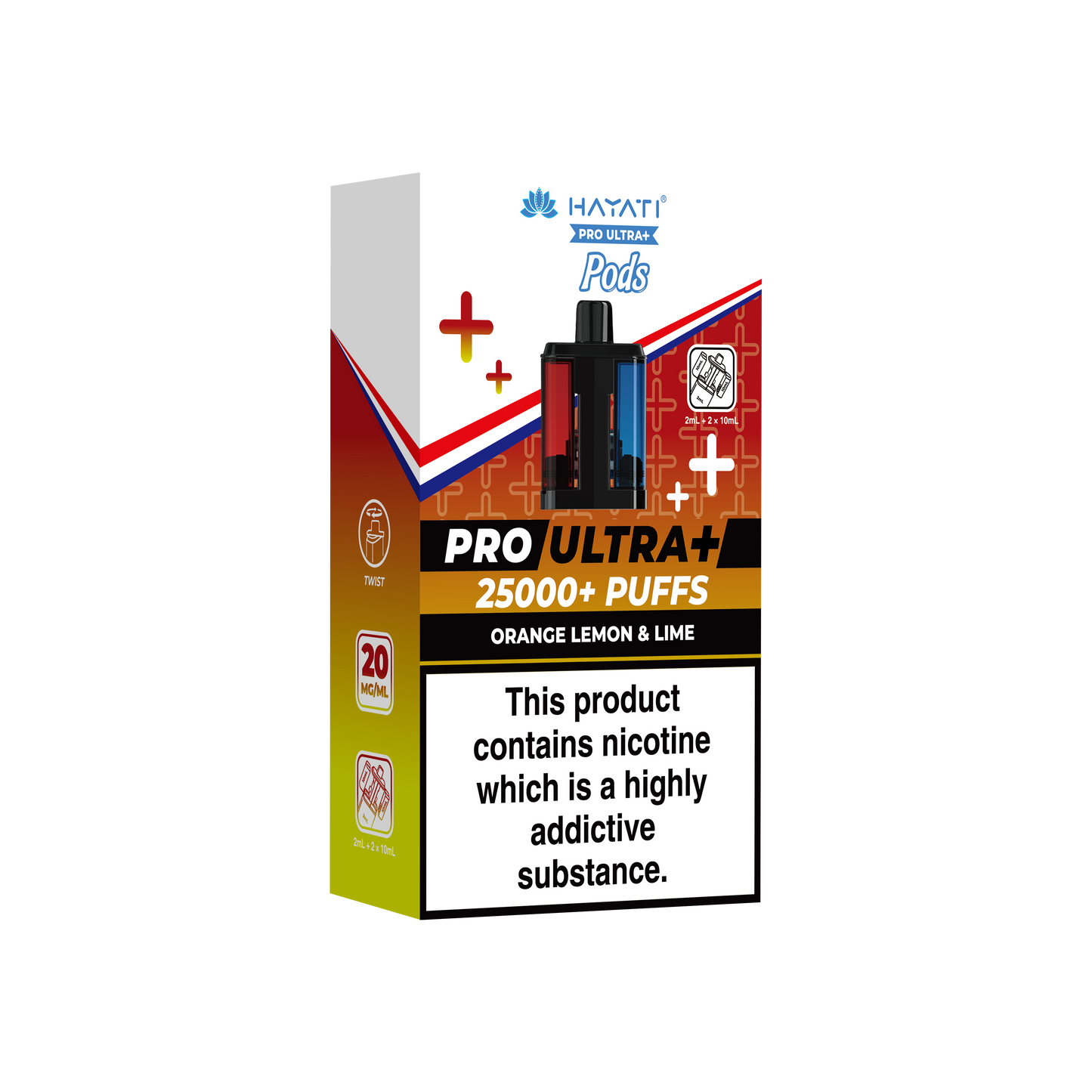 ORANGE LEMON & LIME - HAYATI PRO ULTRA PODS 25K+