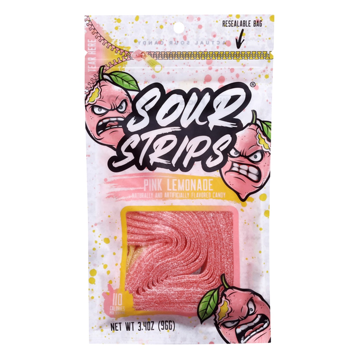 SOUR STRIPS STRAWBERRY (12PKx96G)