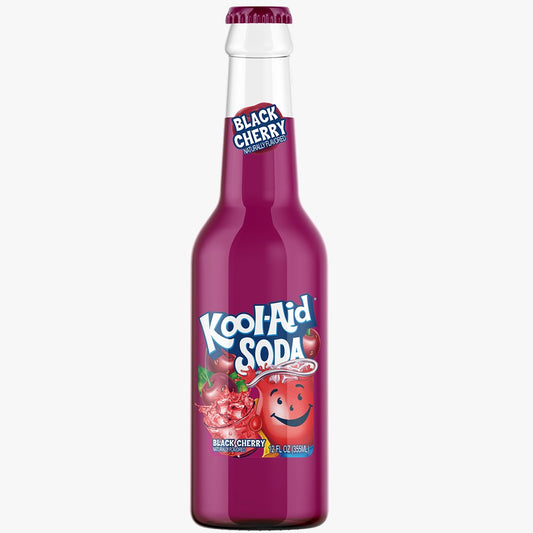 KOOL AID BLACK CHERRY SODA (355ml x12)