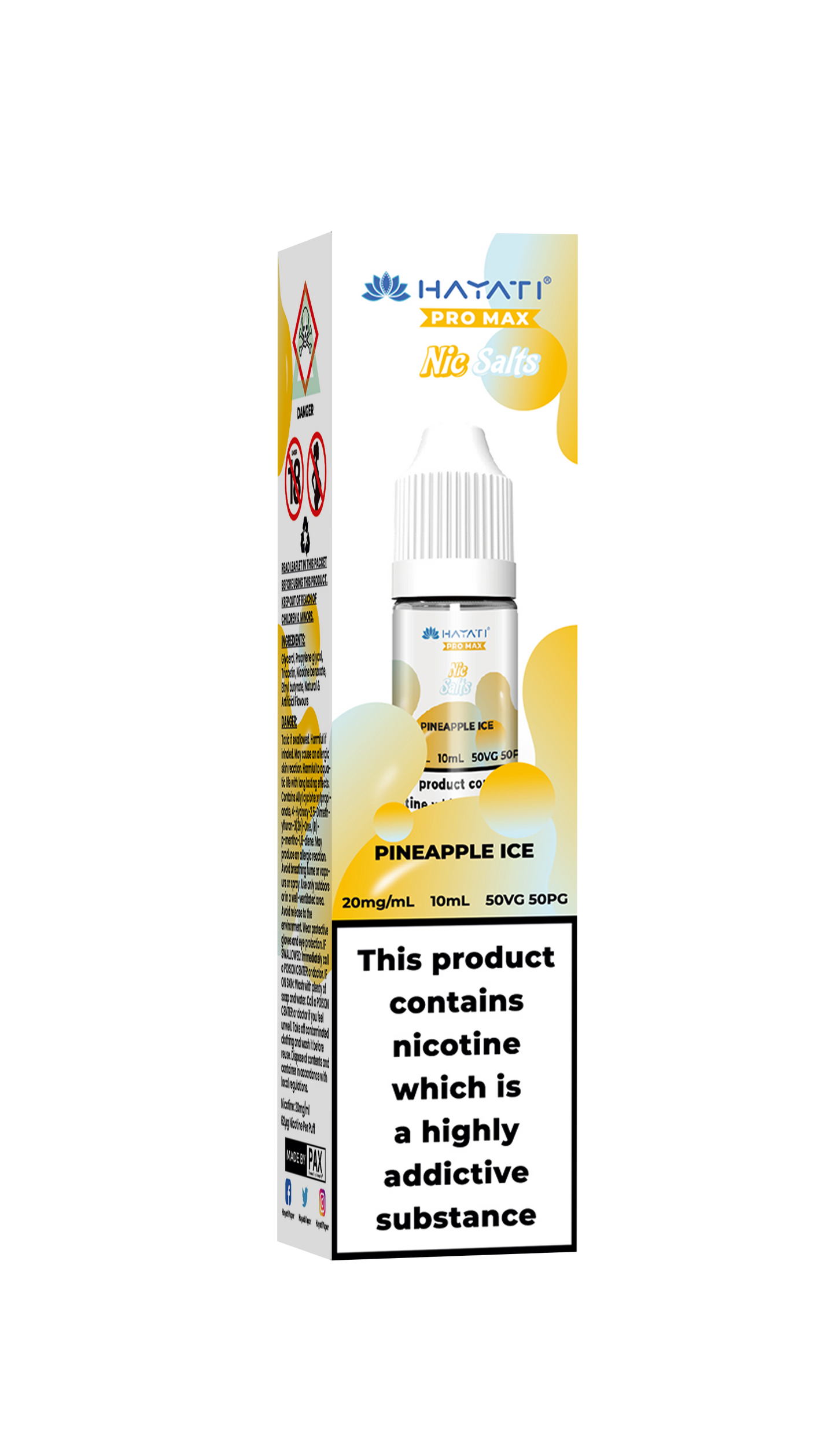 PINEAPPLE ICE - HAYATI NIC SALTS 20 MG