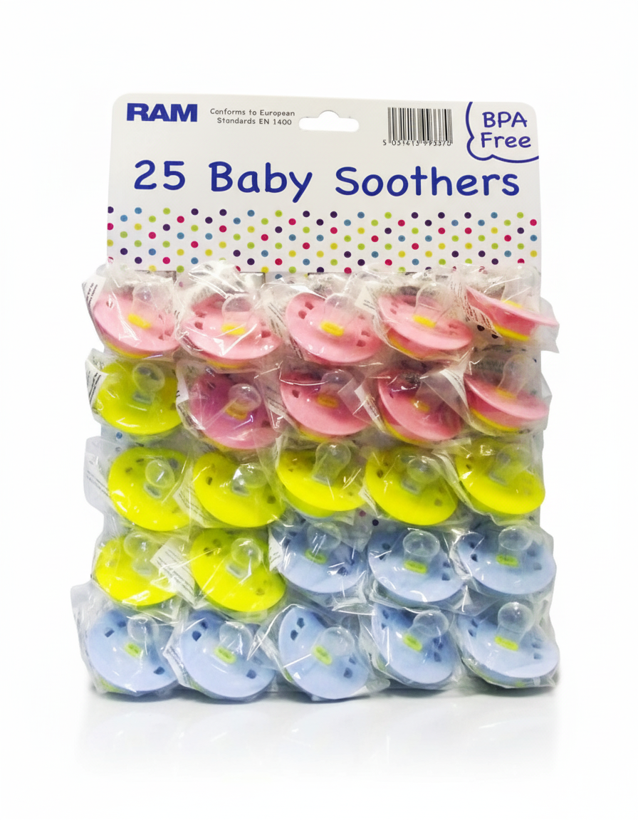 BABY SOOTHERS DISPLAY HANG PACK (x25)