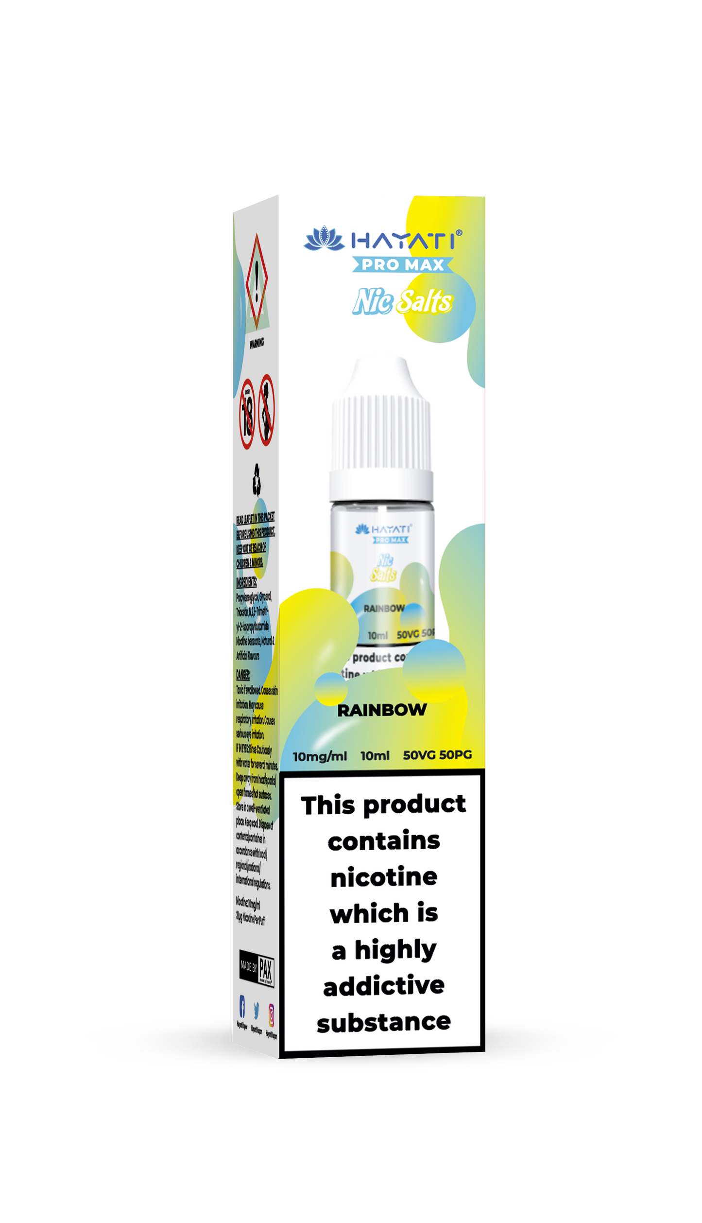 RAINBOW - HAYATI NIC SALTS 10 MG