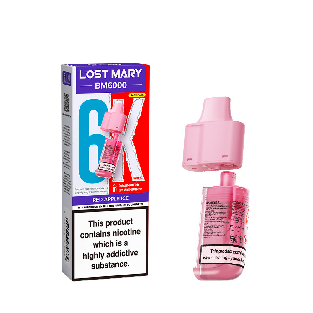 RED APPLE ICE - LOST MARY BM6000 POD