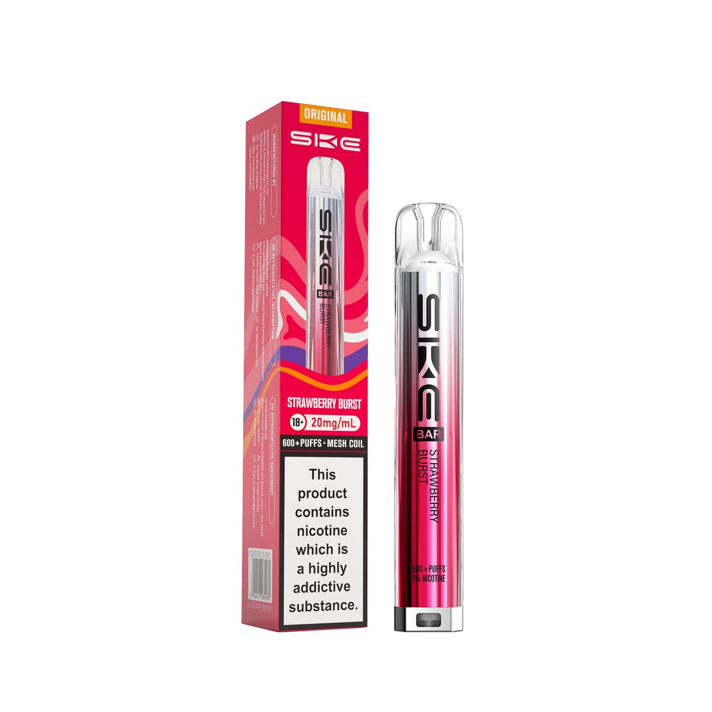 STRAWBERRY BURST - SKE 600 Pre filled Pod Kit