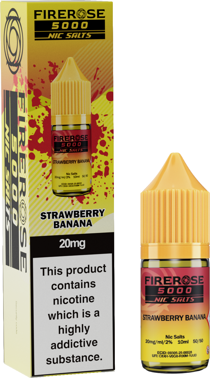STRAWBERRY BANANA - FIREROSE NIC SALTS 20 MG