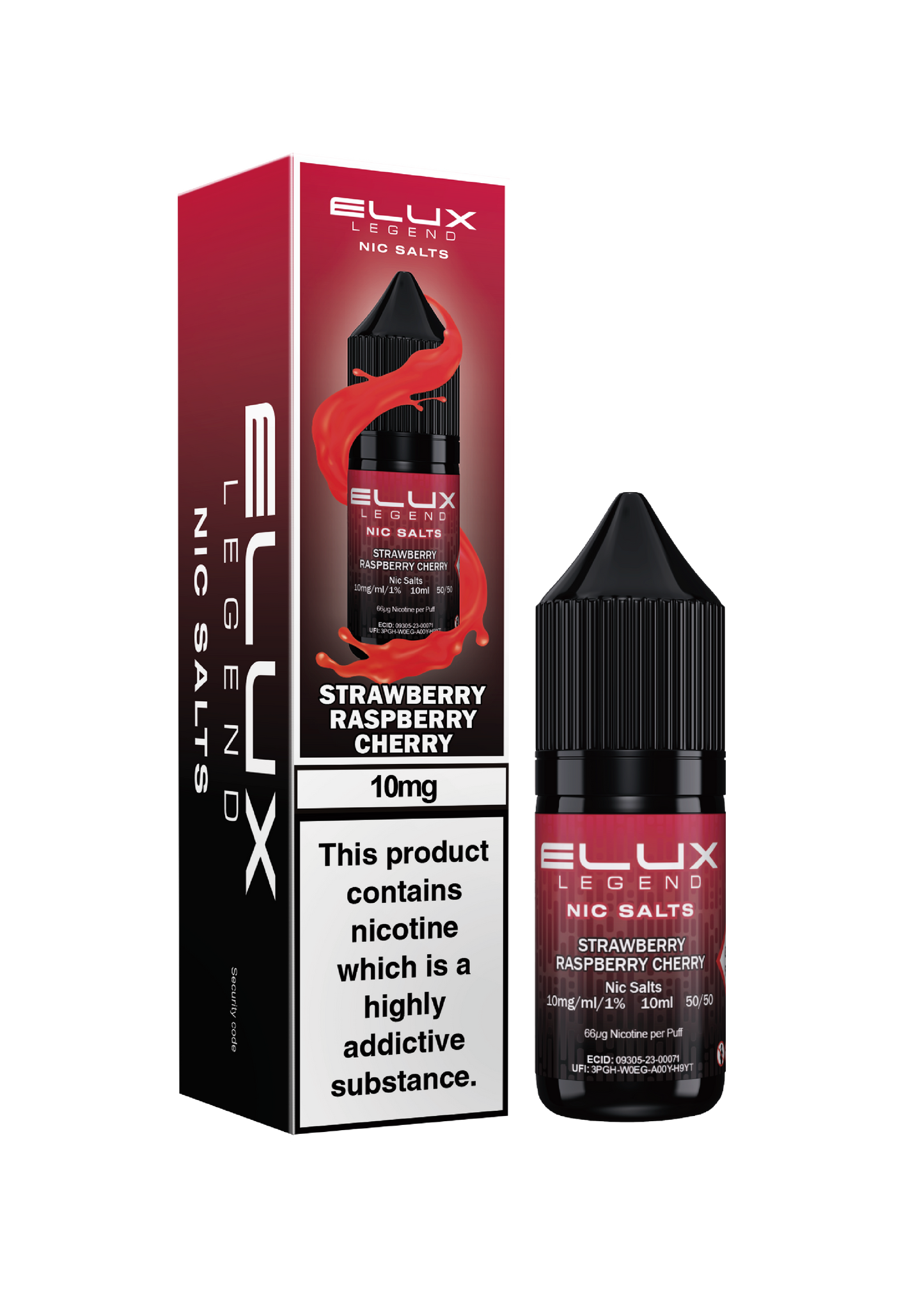 Strawberry Raspberry Cherry - ELUX NIC SALTS 20 MG