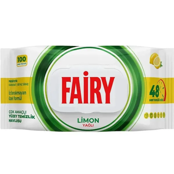 FAIRY WIPES LEMON (100 pack x12)