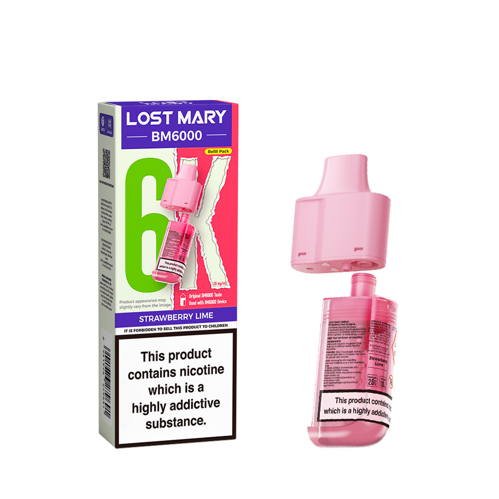 STRAWBERRY LIME - LOST MARY BM6000 POD