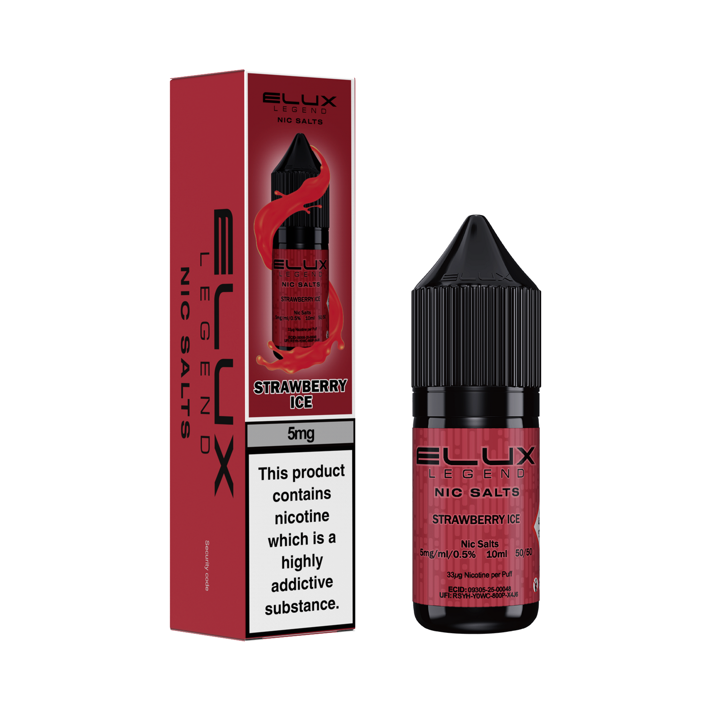 STRAWBERRY ICE - ELUX NIC SALTS 5MG