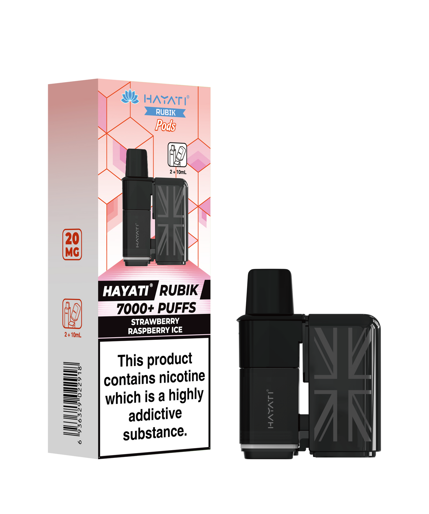 STRAWBERRY RASPBERRY ICE - HAYATI RUBIK POD