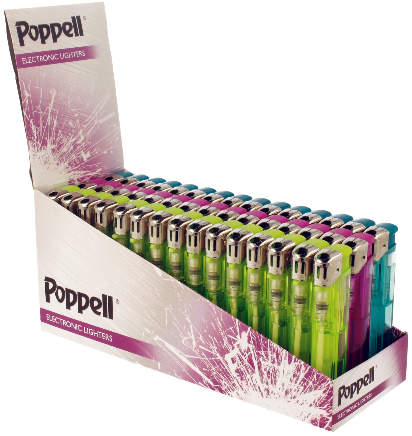 POPPEL ELECTRONIC LIGHTERS 45PK
