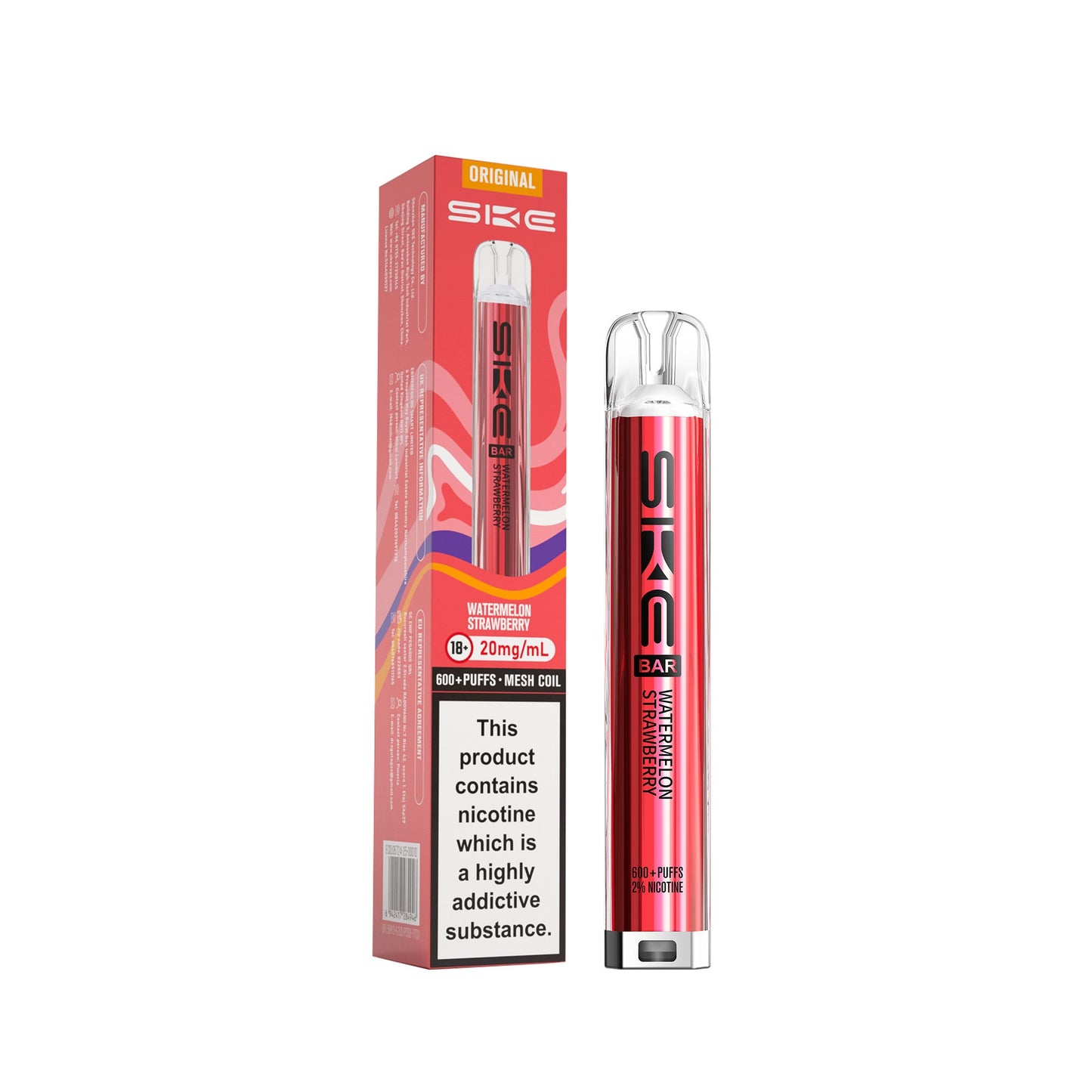WATERMELON STRAWBERRY - SKE 600 Pre filled Pod Kit