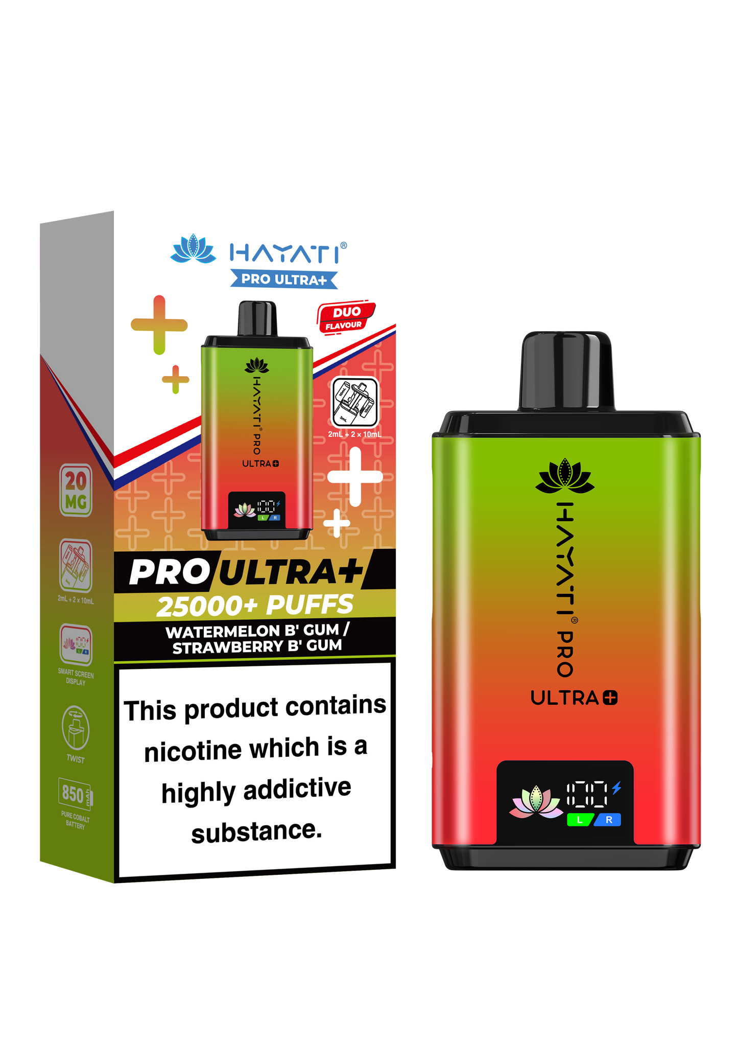 WATERMELON B'GUM/ STRAWBERRY B'GUM - HAYATI PRO ULTRA 25K