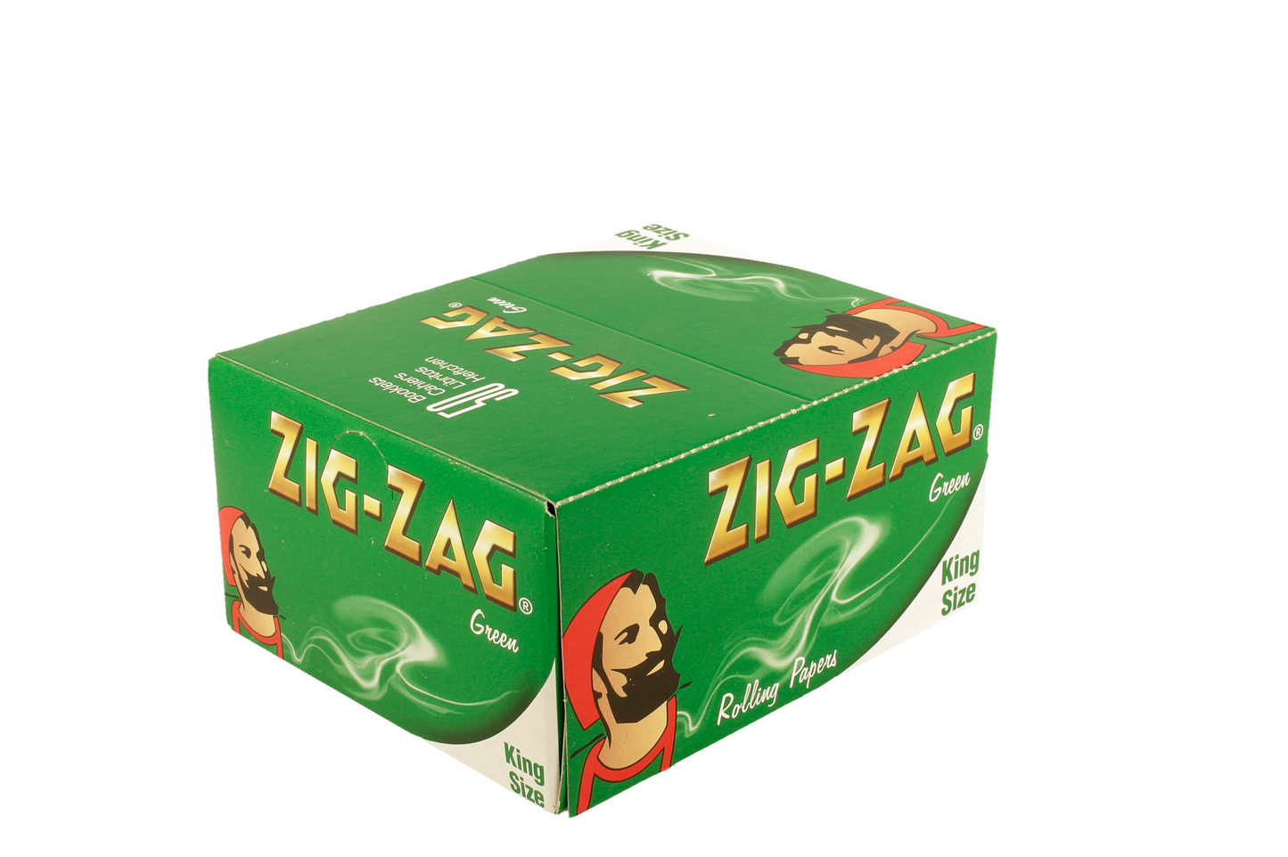 ZIG ZAG GREEN KING SIZE 50S BOOKLETS