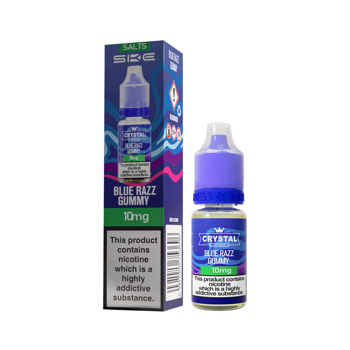 BLUE RAZZ GUMMY - SKE NIC SALTS 10MG