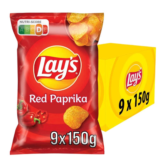 LAYS - RED PAPIRIKA 150g - 9PK