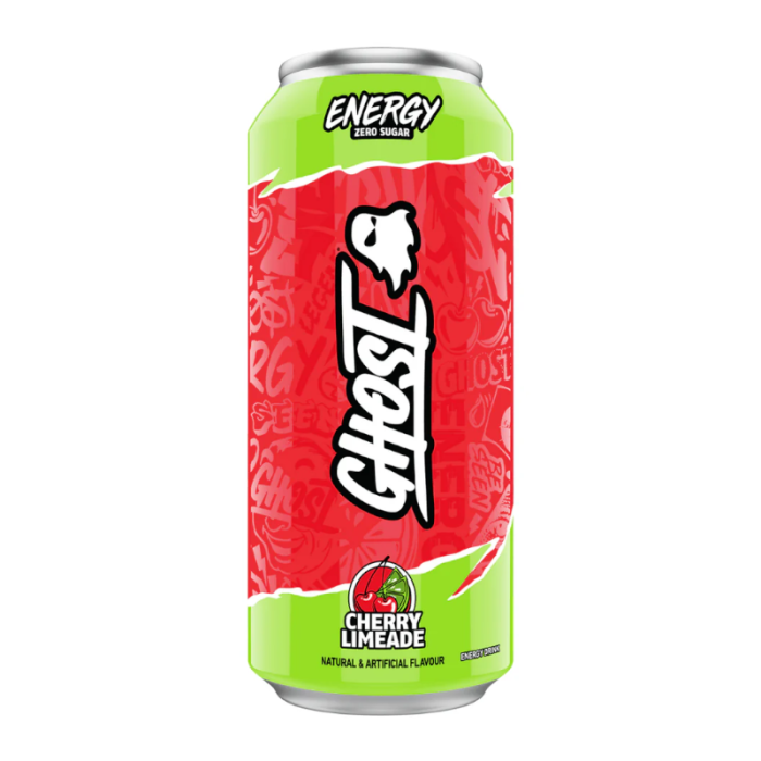 CHERRY LIMADE ZERO SUGAR - GHOST ENERGY DRINK (500ML X 12)