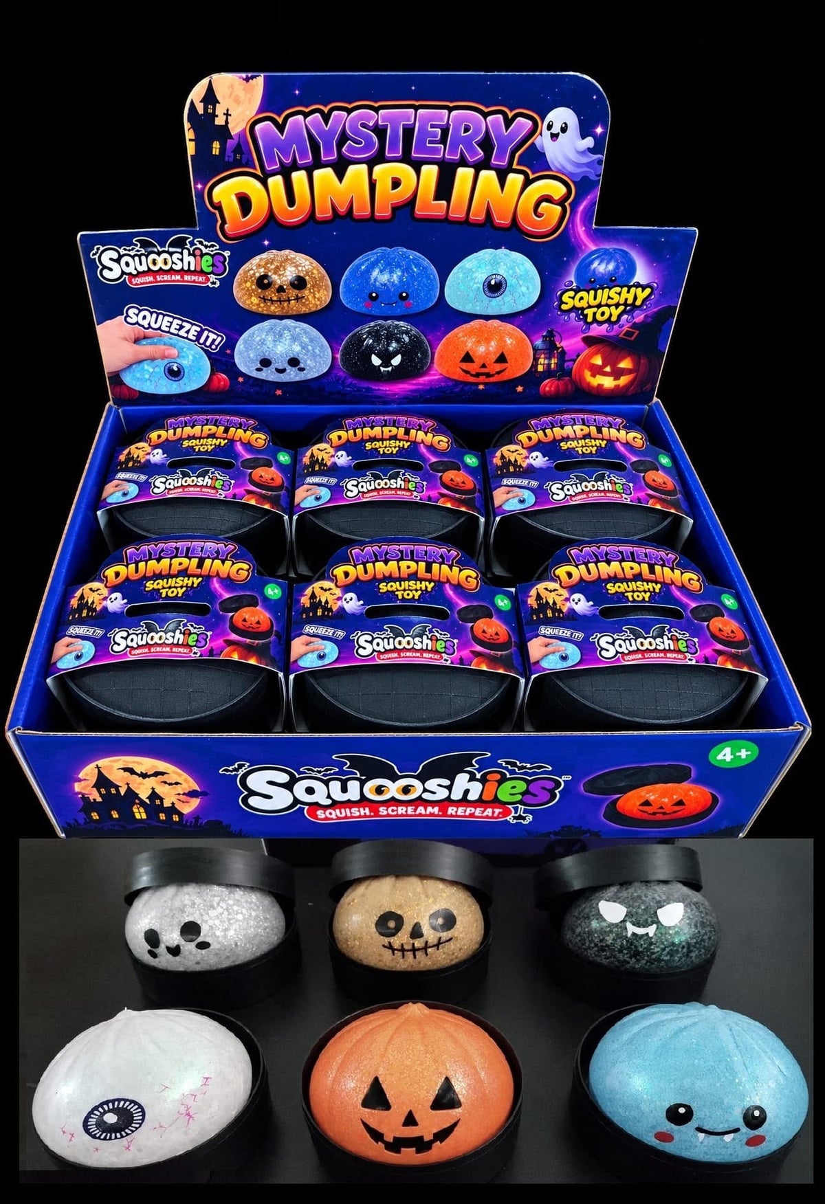 HALLOWEEN SQUISHY (12PK)