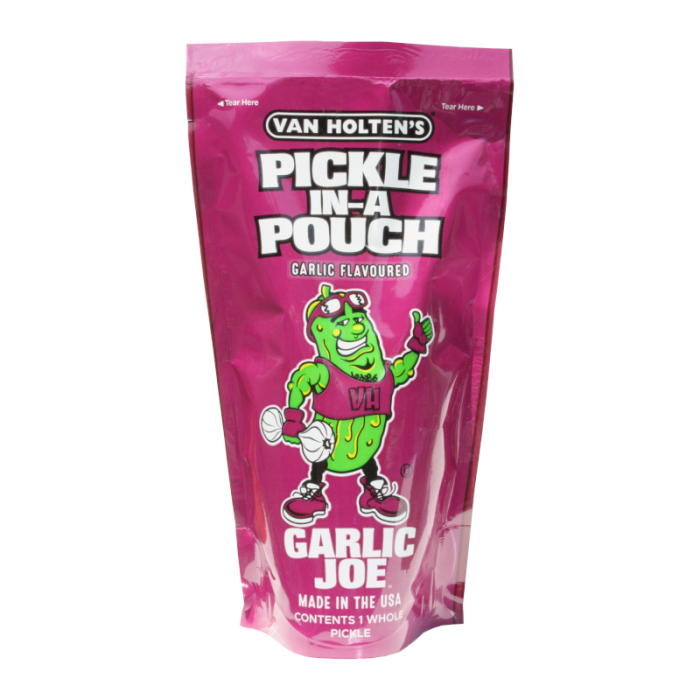 PRINGLE GARLIC JOE - PICKLE IN A POUCH VAN HOLTENS (12PK)