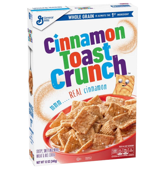 CINNAMON TOAST CRUNCH CEREAL (12 X 340g)