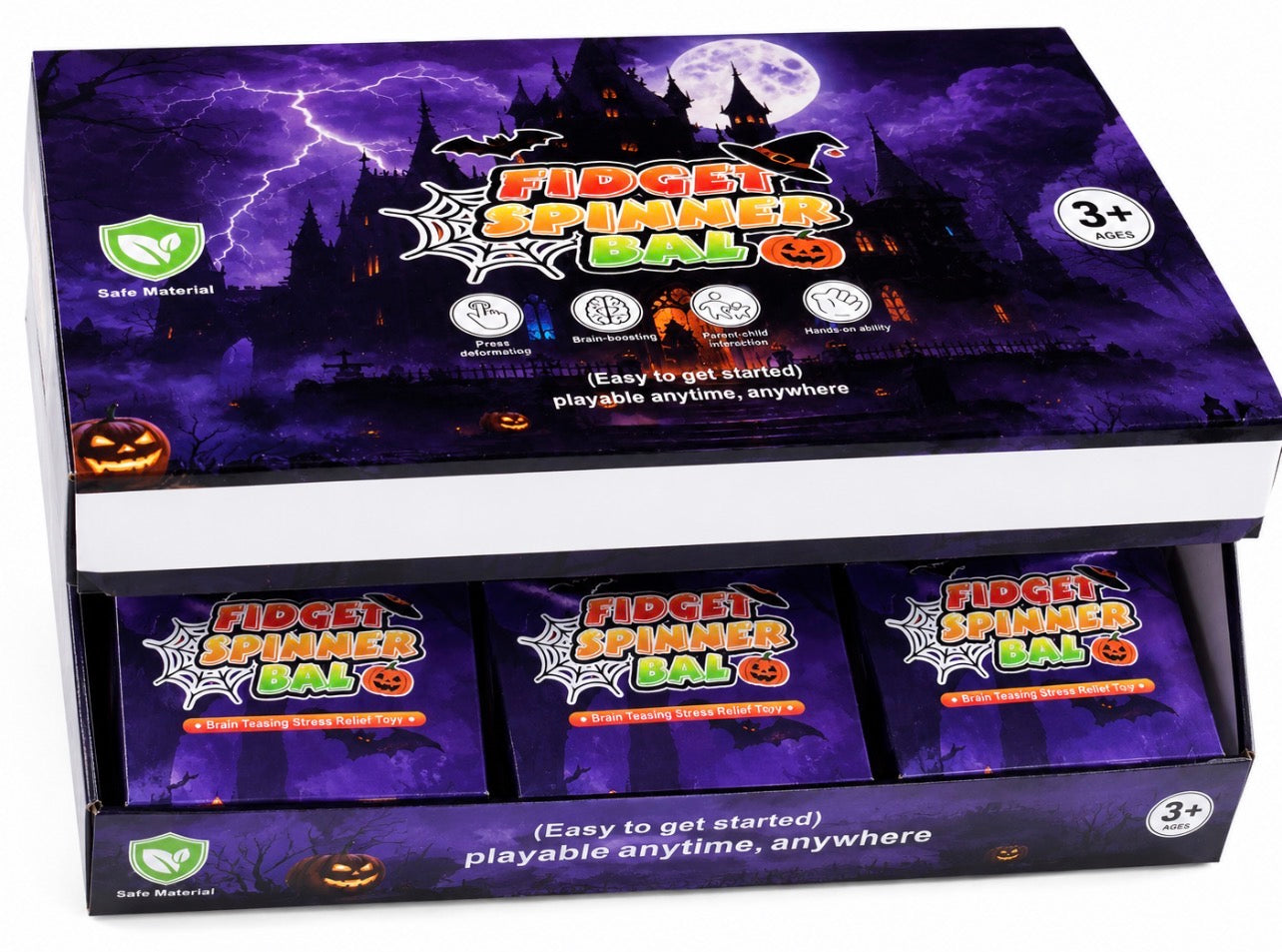 HALOWEEN SPINNING FIDGET BALL  (12PCS)