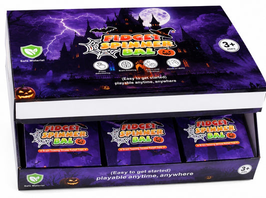 HALOWEEN SPINNING FIDGET BALL  (12PCS)