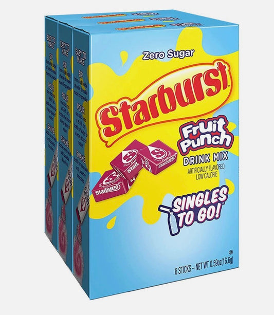 STARBURST FRUITPUNCH SINGLES TO GO! (12PCS)