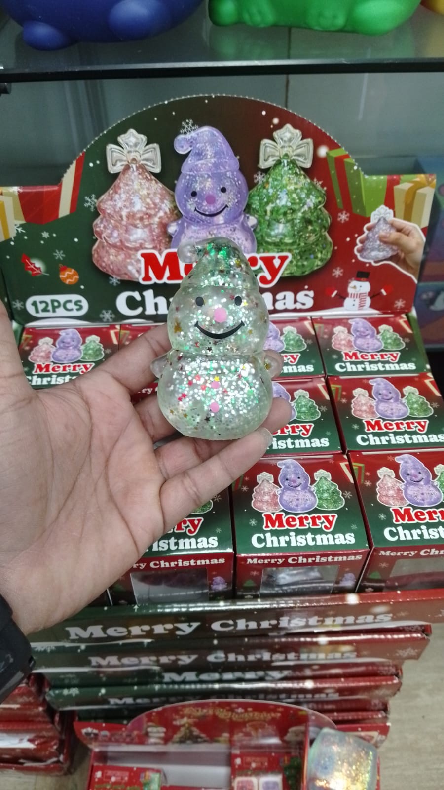 CHRISTMAS SNOWMAN SQUISHY (12 PK)