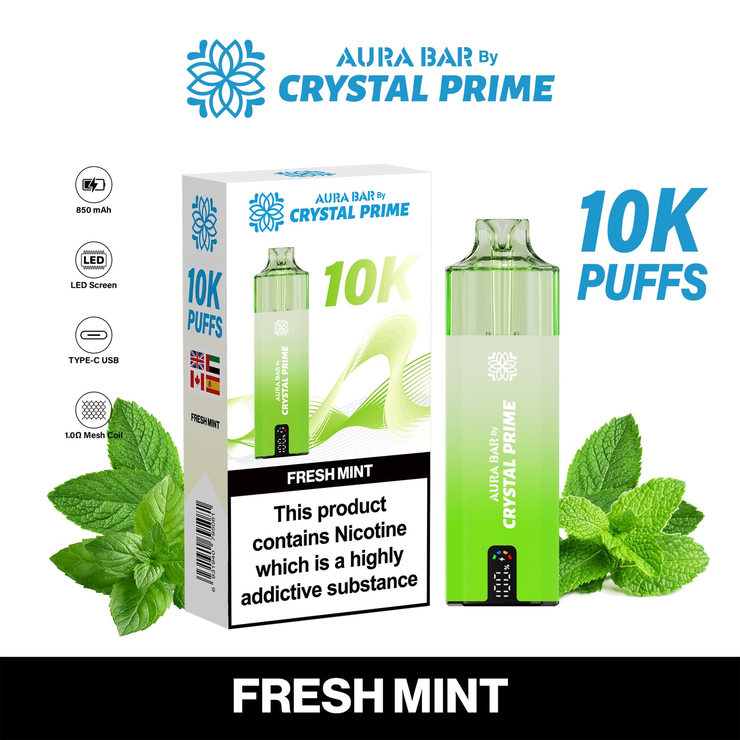 FRESH MINT - CRYSTAL PRIME 10K