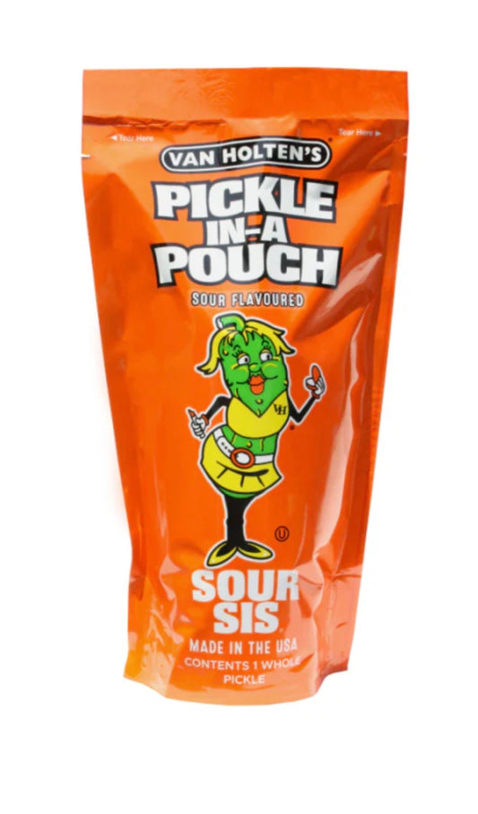 PRINGLE SOUR SIS  - PICKLE IN A POUCH VAN HOLTENS (12PK)