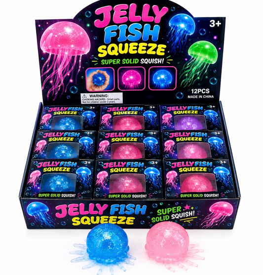 JELLY FISH SQUISHY (12PK)