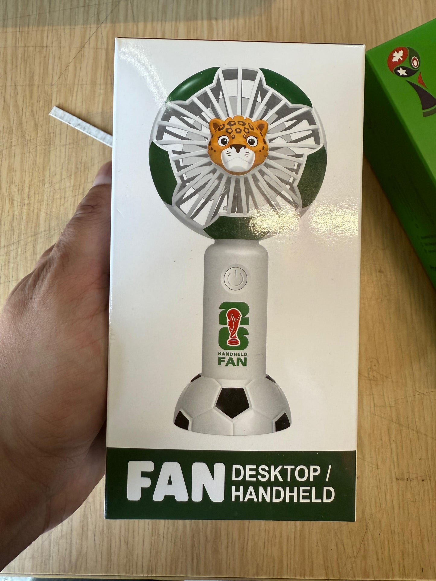 PORTABLE WORLD CUP DESKTOP/ HAND-HELD ELECTRIC FAN