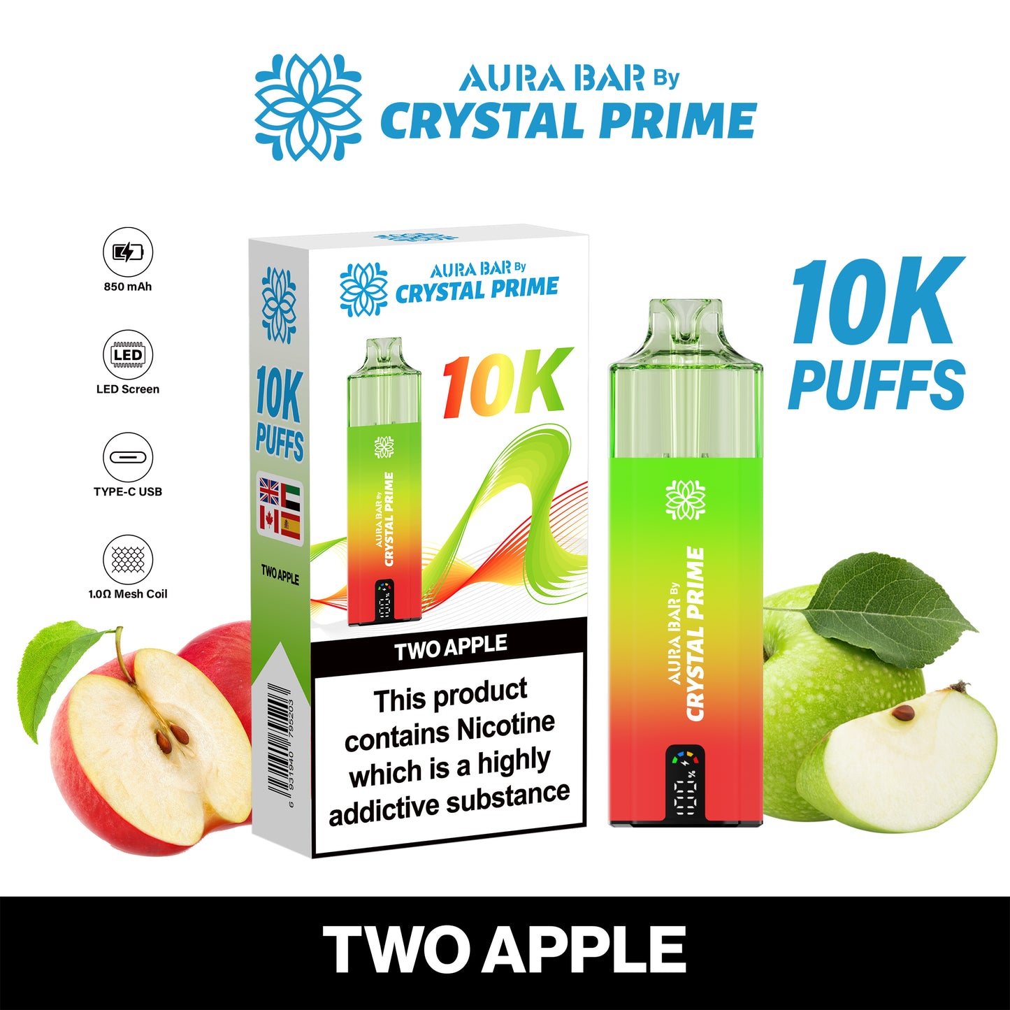 TWO APPLE - CRYSTAL PRIME 10K