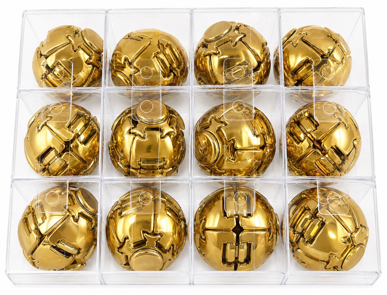GOLDEN SPINNING FIDGET BALL  (12PCS)