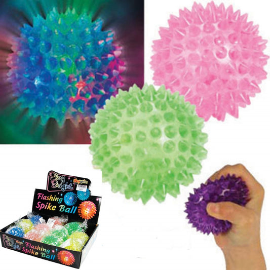 Flashing Spikey Ball 6cm