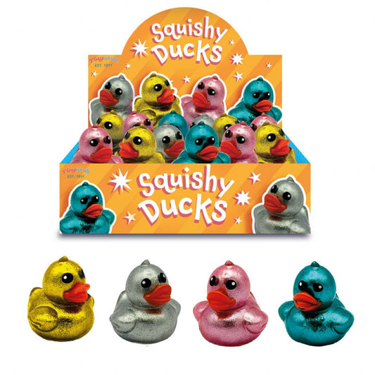 SQUISHY GLITTER DUCK (12PK)