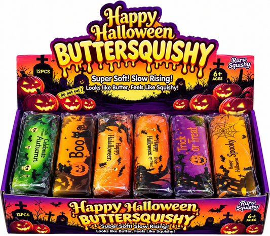HALLOWEEN BUTTER SQUISHY (12 PK)