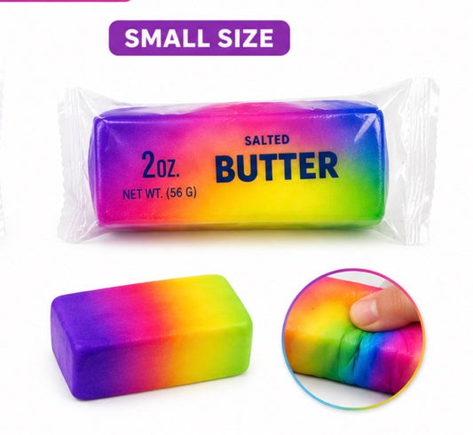SQUISHY SALTED RAINBOW BUTTER  (12PK x SMALL)