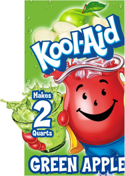 GREEN APPLE KOOL AID DRINK MIX (48PK)