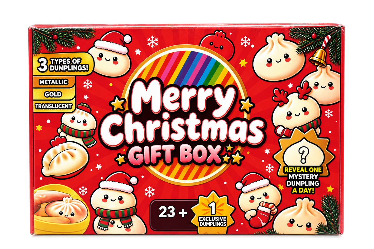 MERRY CHRISTMAS SQUISHY DUMPLING GIFT BOX ADVENT CALENDAR