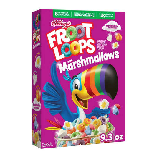 KELLOGS FROOT LOOPS CEREAL WITH MARSHMALLOWS (8 X 263g)