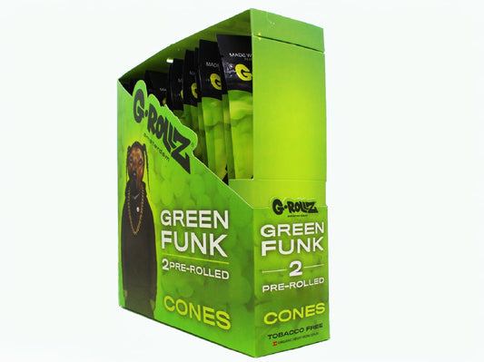 G-ROLLZ GREEN FUNK CONES (12PACK)
