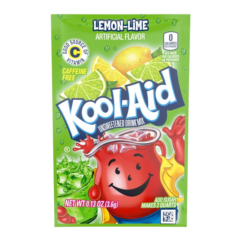 LEMON & LIME KOOL AID DRINK MIX (48PK)