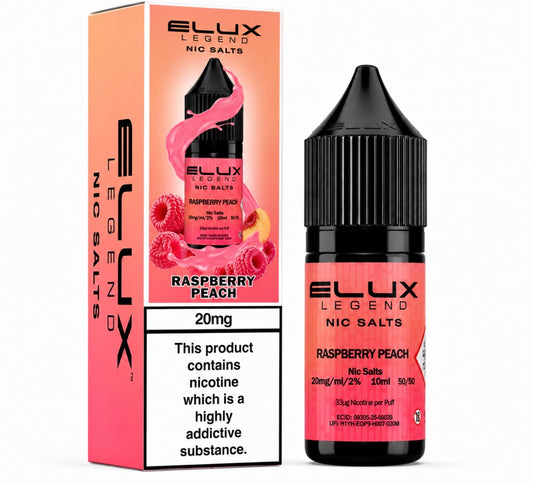 RASPBERRY PEACH  - ELUX NIC SALT 20 MG